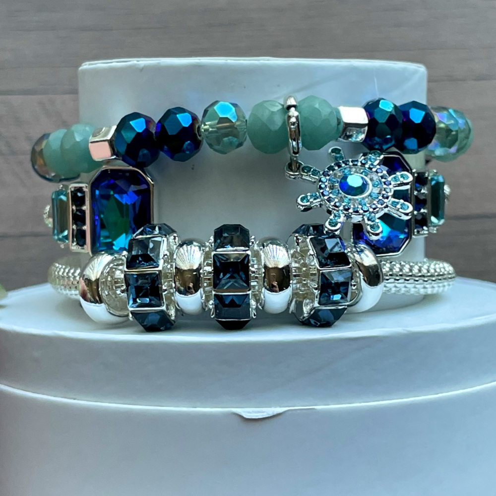 Bomb Party Spring Stacks 2024 “Nautical Shimmer” with Silver Plating